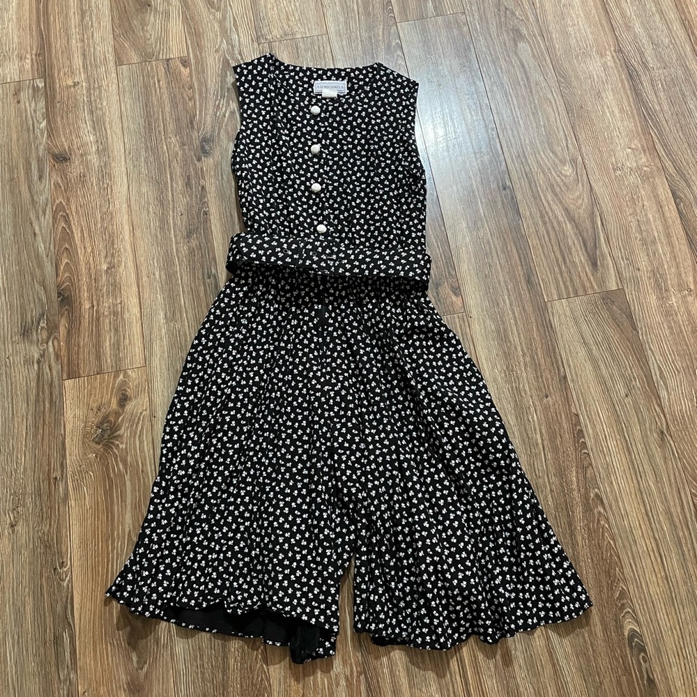 Vintage E.D. Michaels Women’s Romper with Pockets and Belt